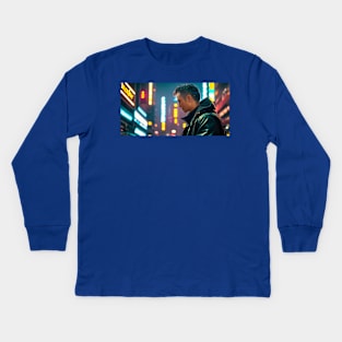 Cyberpunk Kids Long Sleeve T-Shirt